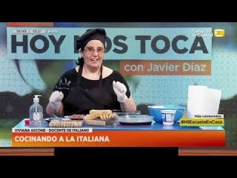 Mi Escuela en Casa: Aprendemos Italiano cocinando con la profe Viviana Ascone en Hoy Nos Toca