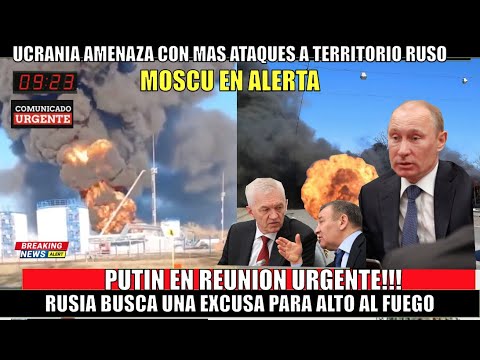ULTIMO MINUTO! Putin se reune de URGENCIA UCRANIA AMENAZA con lanzar mas ATAQUES a bases militares