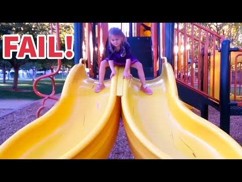 FUNNIES KIDS Slides FAILS! - LAUGH Extremely hard!