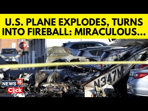 Pennsylvania Plane Crash Caught On Camera | 5 Hospitalised | US News Live | News18 | N18G