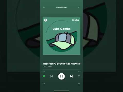 Dive by Luke combs/Recorded at Sound Stage Nashville