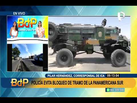 Se reanuda tránsito vehicular en Ica: PNP despeja tramos de la Panamericana Sur