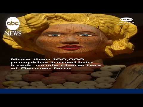 More than 100,000 pumpkins turned into iconic <strong>movie</strong> characters <strong>at</strong> German farm