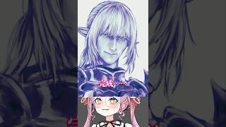 好きなキャラの顔面描くときだいたいこう #佐佐咲キキ #イラスト #ff14
