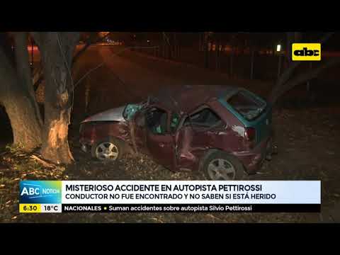 Misterioso accidente en la autopista Silvio Pettirossi