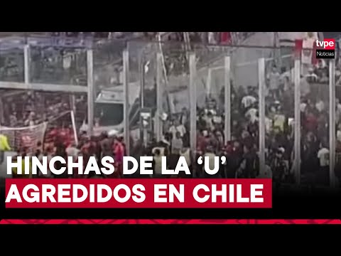 ¡Partido suspendido! Hinchas chilenos lanzan pirotecnia a tribuna de Universitario