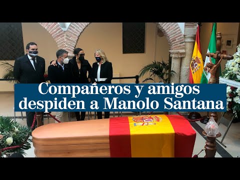 Compañeros y amigos despiden a Manolo Santana