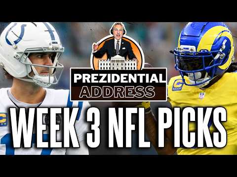 NFL Week 3 Picks &amp; Predictions — Betting EVERY Single Matchup! | NFL Prezidential Address