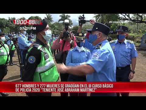 954 nuevos policías para garantizar la seguridad del pueblo de Nicaragua