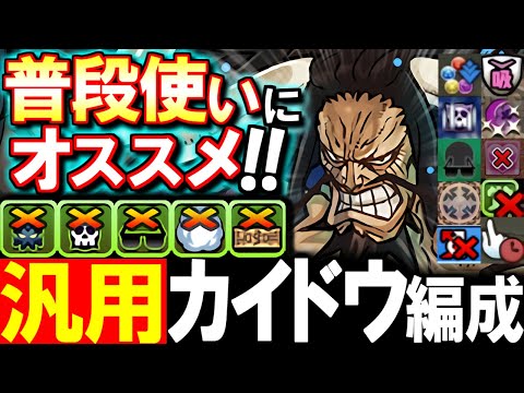【作った方がいい】全耐性&ギミック対応力◎の汎用カイドウ編成をご紹介!!普段使いやクエスト、Sランクチャレンジや4体以下編成にうってつけです!!【パズドラ】