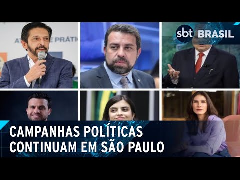 Candidatos à prefeitura de São Paulo intensificam campanha neste sábado | SBT Brasil (28/09/24)