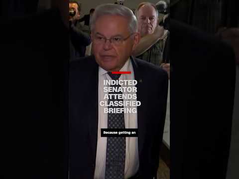 Indicted senator attends classified briefing
