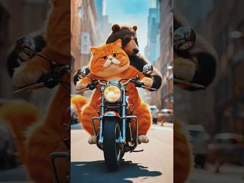 cat and Bear Funny animatoin video #shorts #animals #animation #funny