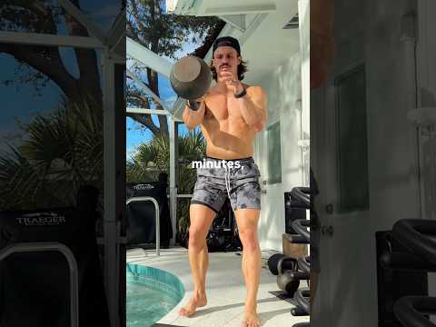 Can you get through 4 rounds? 🤔 full body kettlebell home workout ✅