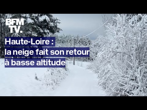 Haute Loire: la neige fait son retour à basse altitude