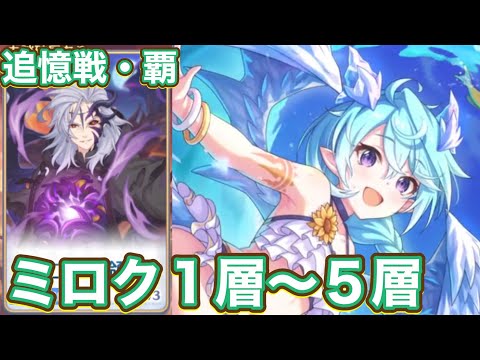 【プリコネR】追憶の戦域 追憶戦・覇ミロク1層〜5層〆攻略編成!