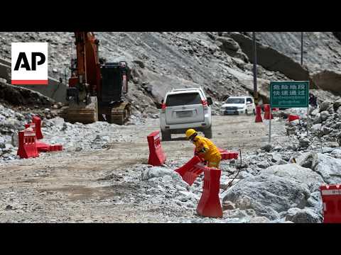 チベット洪水、数百人が行方不明のまま救助隊が捜索を継続
