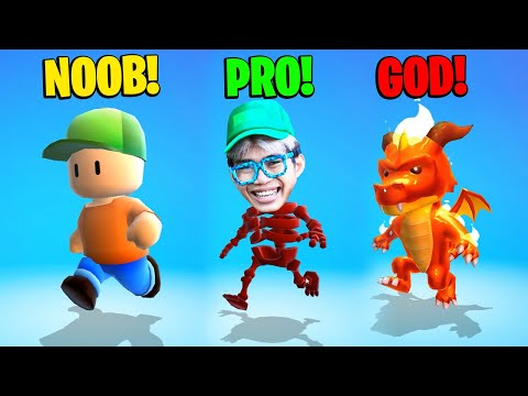 NOOB STUMBLE VS PRO STUMBLE VS DEWA STUMBLE!!! YANG NAGA API BISA KEBAL SAMA LAVA 98% AUTO MENANG!!!
