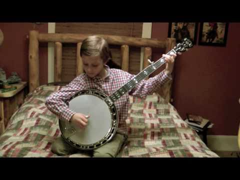 8 Year Old Jonny Mizone - Flint Hill Special - Sleepy Man Banjo Boys