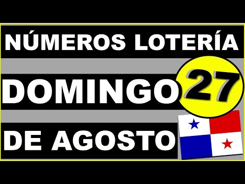 Resultados Sorteo Loteria Domingo 27 de Agosto 2023 Loteria Nacional  Panama Sorteo Dominical de Hoy