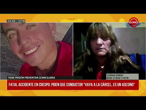 Fatal accidente en Crespo: piden que conductor “vaya a la cárcel, es un asesino”