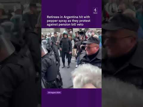 Retirees take to the streets in Argentina