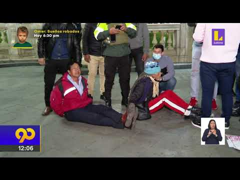 ? Policía detiene a sujetos por apología al terrorismo en la Plaza San Martín