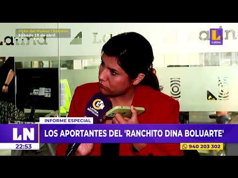 Los aportantes de Ranchito Dina Boluarte