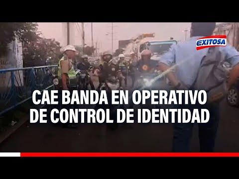 SJL: Detienen a banda criminal en operativo de control de identidad en Puente Nuevo