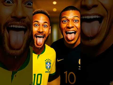 RONALDO and MESSI Cooking Pizza But NEYMAR and MBAPPE Eats It All #football #ronaldo #messi #shorts