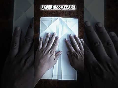 Paper Boomerang Plane That Really Comes Back!