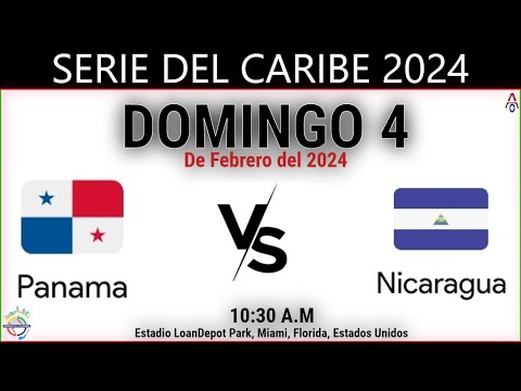 Panamá Vs Nicaragua en la  Serie del Caribe 2024 - Miami