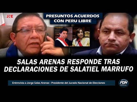 SALAS ARENAS RESPONDE TRAS DECLARACIONES DE MARRUFO: PRESUNTO FRAUDE CON EL JNE Y DINA BOLUARTE