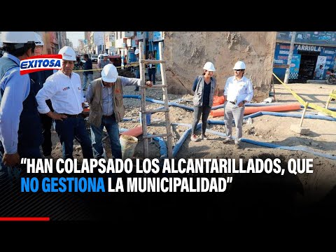 Chiclayo: Alcaldesa Janet Cubas alerta de situación crítica en la ciudad ante colapso de desagüe
