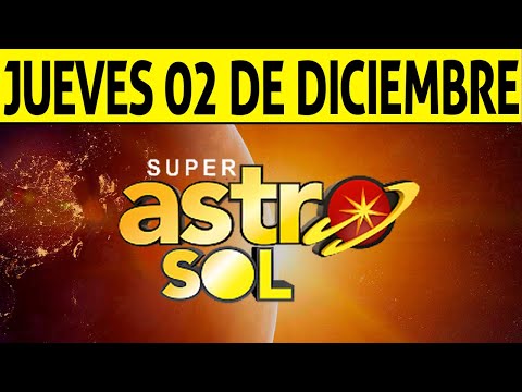 Resultado de ASTRO SOL del Jueves 2 de Diciembre de 2021 | SUPER ASTRO 
