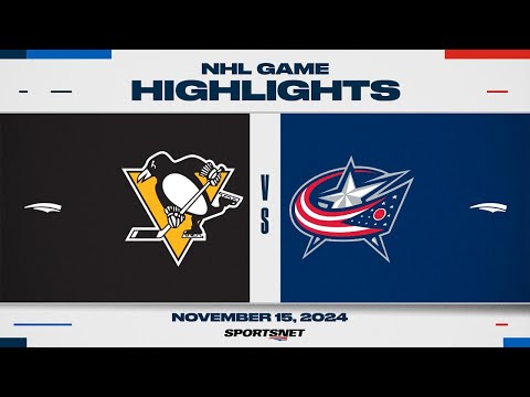 NHL Highlights | Penguins vs. Blue Jackets - November 15, 2024