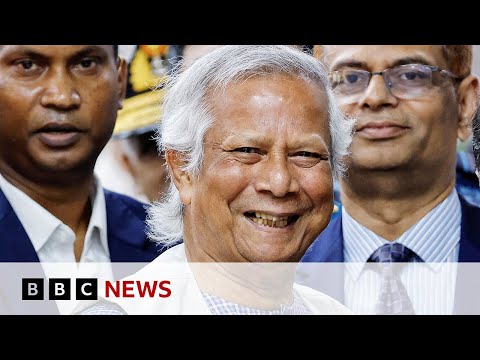 New leader Muhammad Yunus arrives in Bangladesh | BBC News