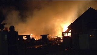 فيديو: إخلاء بلدة بأكملها إثر انفجار خزان للغاز بألمانيا