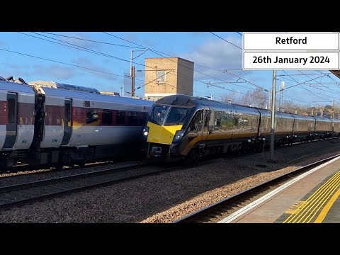 Trains at Retford Station (26/01/2024)