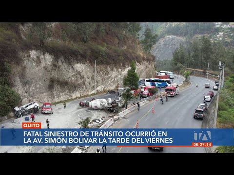 Tres fallecidos y un herido dejó el accidente de tránsito en la Av. Simón Bolívar