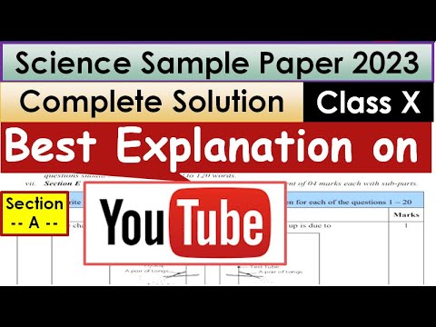 Cbse Science Class 10 Sample Paper 2023 | science sample paper class 10 2023 solution |