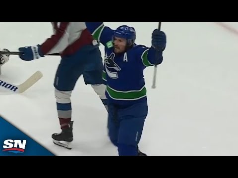 Canucks  J.T. Miller Tips In Shot 24 Seconds In Against Avalanche To Set New Career High For Goals