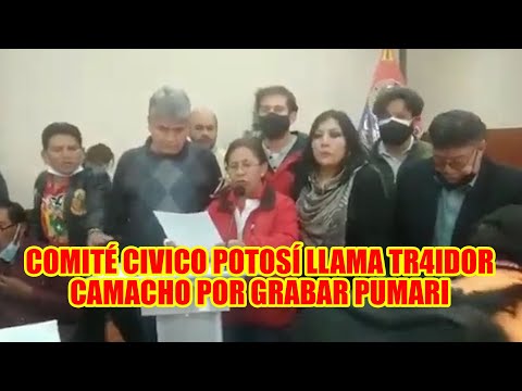 FERNANDO CAMACHO DES3SPERADO DICE YO NO QU3RIA F4LLAR AL COMITÉ CIVICO DE POTOSÍ NO PU3DE PASAR..