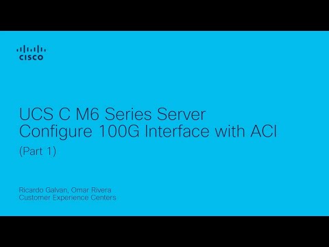 UCS C series M6 Server Configuring 100G Interface with ACI - Part 1