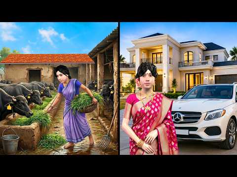 100 Buffalo Dairy Milk Farm Hard Working Women Safalta Moral Hindi Kahaniya