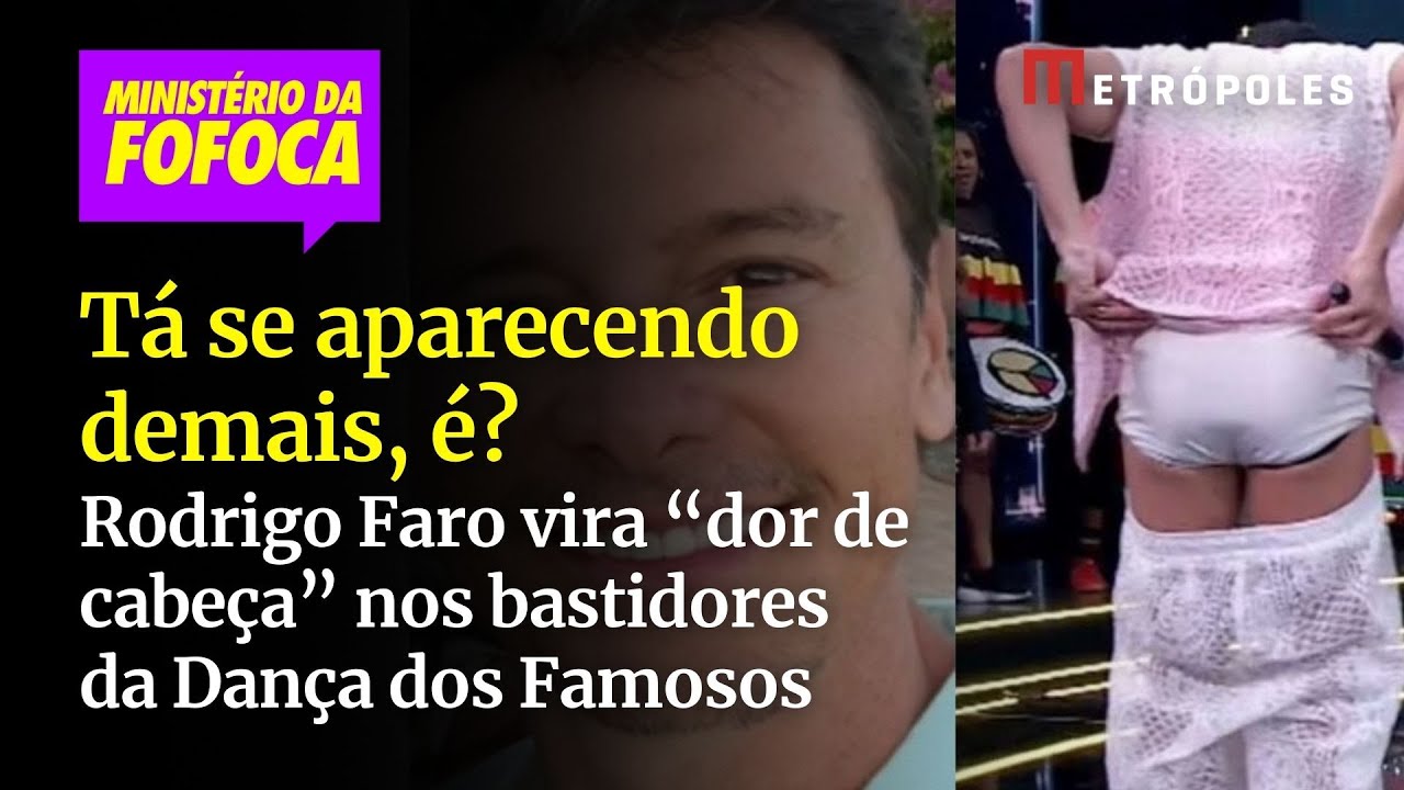 Tá se aparecendo demais é Rodrigo Faro vira dor de cabeça nos bastidores da Dança dos Famosos