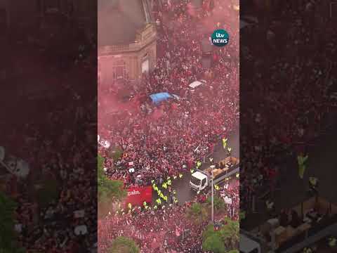 Hundreds of thousands of Reds pack the streets for Liverpool Premier League victory parade #news