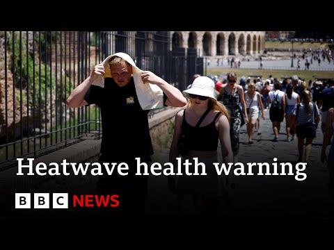 Heatwave health warnings across US and southern Europe - BBC News