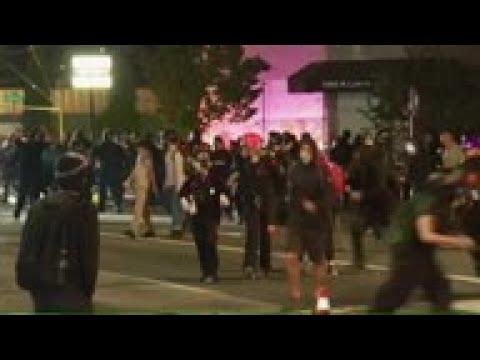 Teargas, arrests on 100th night of Portland demos