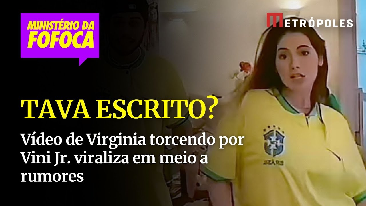 Vídeo de Virgínia torcendo por Vini Jr. viraliza